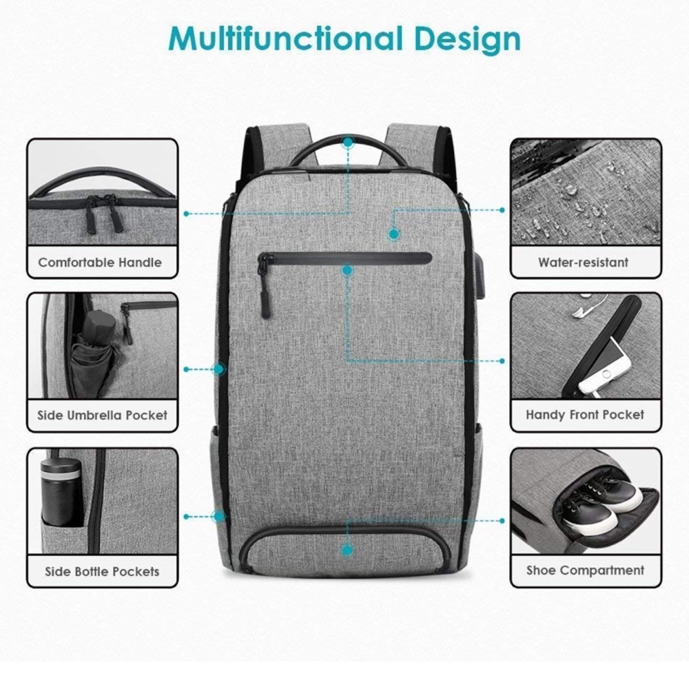 Gray backpack - Picture 5 of 7